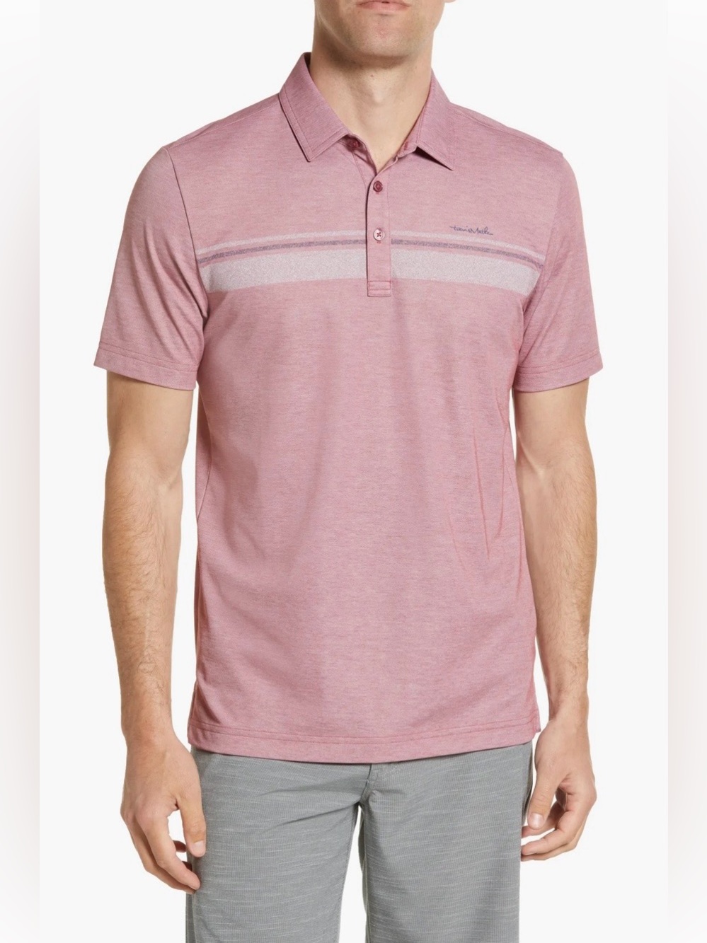 Travis Mathew Over The Water Golf Polo Shirt Mens Extra Large Performance